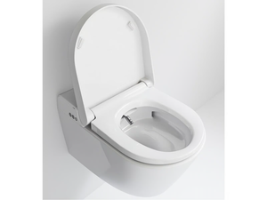 WCLEAN - Wall-hung toilet with bidet _ GSI ceramica